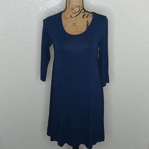 Style & Co Dress Blue Size Petite Small
